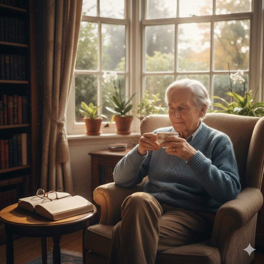 Tuổi già an nhàn không đến từ tiền bạc, mà từ sự bình yên nội tâm và cách sống mỗi ngày.