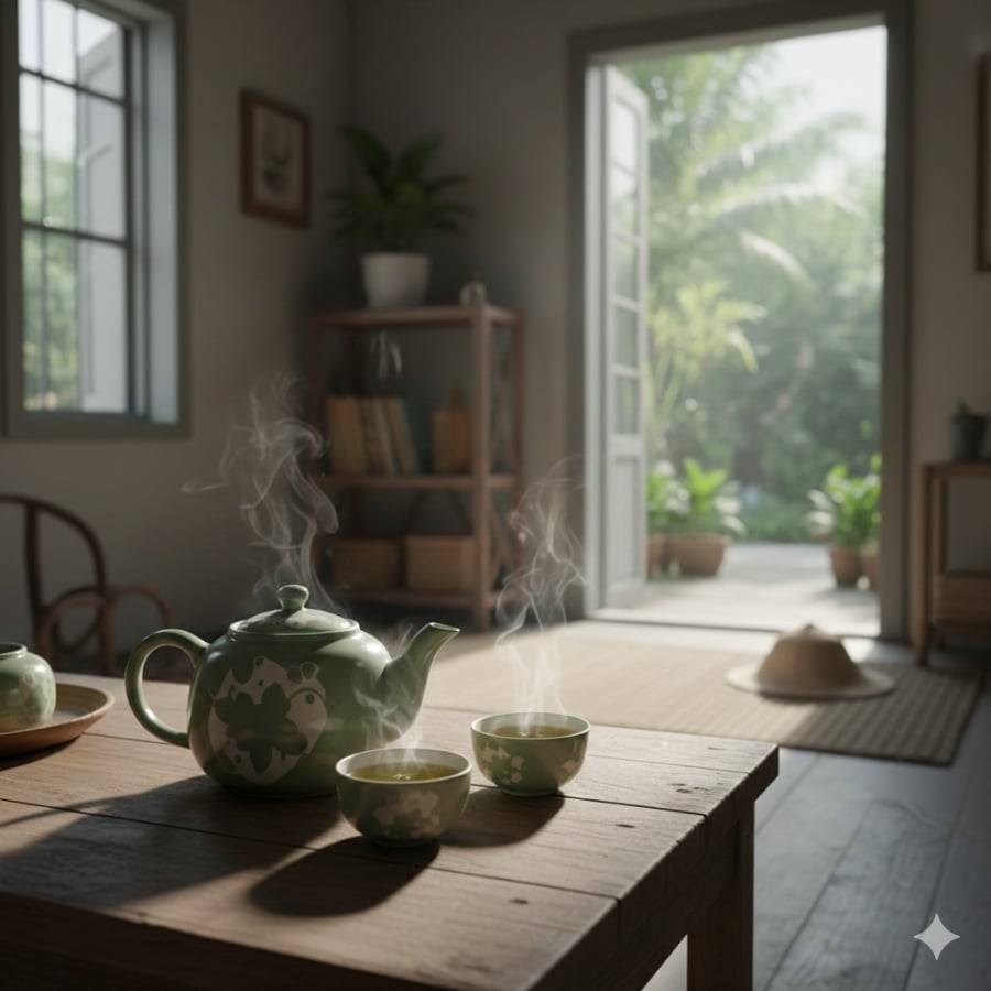 Trà xanh là thức uống quen thuộc của nhiều gia đình Việt, đồng thời có liên quan đến việc hỗ trợ sức khỏe tim mạch nếu sử dụng đều đặn.