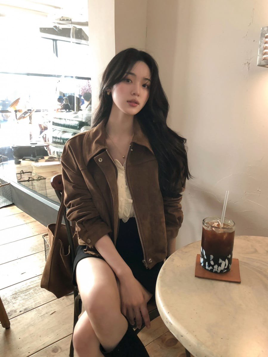 Trang phục màu nâu không tạo ấn tượng quá mạnh ngay từ đầu nhưng lại gây thiện cảm nhờ sự nhẹ nhàng, dễ chịu và vẻ sang trọng mang tính bền vững.