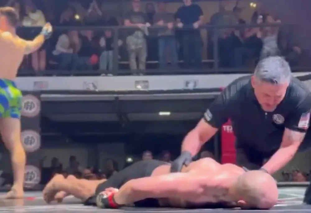 Bryce De Camargo knocks out Michael Salazar with a face-plant finish.