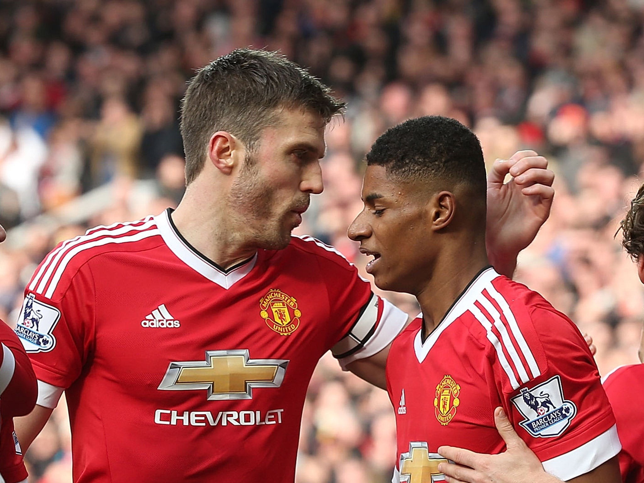 Carrick từng chơi bóng cùng Rashford trước khi giải nghệ.