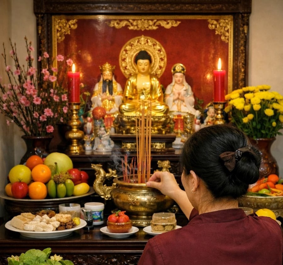 Dân gian tin rằng, Rằm tháng Chạp là lúc âm dương giao hòa mạnh, các vị thần linh “giáng hạ” để chứng giám lòng thành. Gia đình nào cúng lễ chu đáo, đúng giờ đẹp thì dễ được “ghi nhận”, từ đó vận khí năm mới cũng khởi sắc hơn.