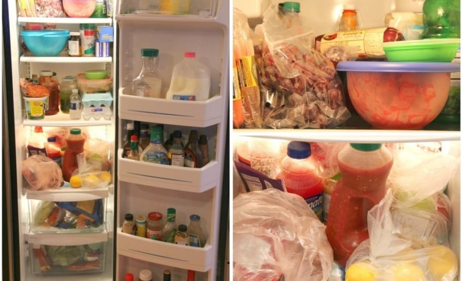 Tủ lạnh lộn xộn, đồ ăn hết hạn chất đống sẽ khiến tài lộc khó tụ, tâm trí bạn cũng vì thế mà trở nên rối bời, lo âu mỗi khi mở tủ. (Ảnh minh họa)