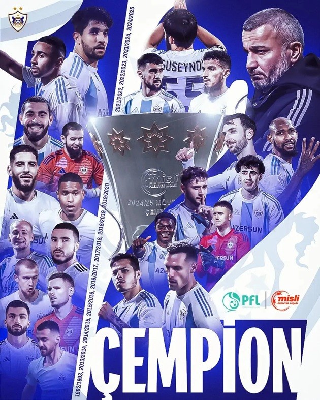 Qarabag đã 12 lần vô địch Azerbaijan.