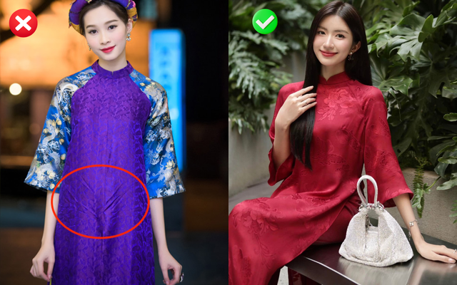 Một bộ áo dài dù đẹp đến đâu cũng sẽ mất điểm nếu xuất hiện trong tình trạng nhăn nhúm, thiếu gọn gàng.