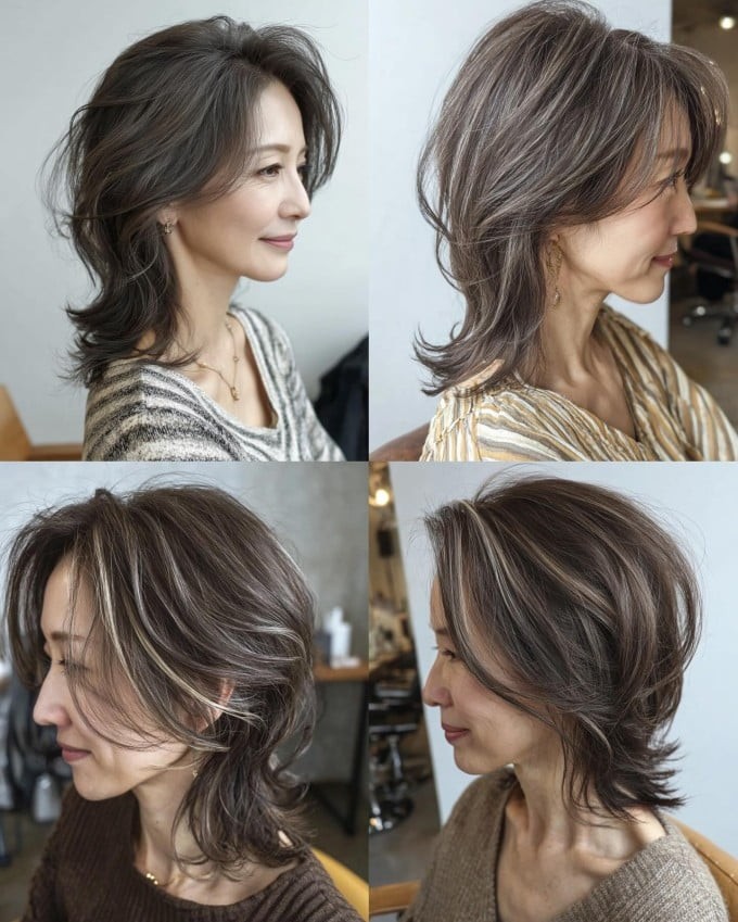 Các nền màu như nâu lạnh, nâu tro hoặc be xám kết hợp highlight sáng nhẹ thường cho hiệu ứng tự nhiên và dễ duy trì trong thời gian dài.