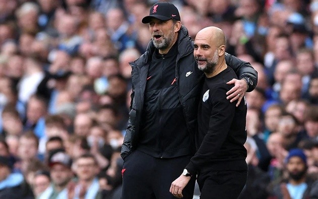 Pep Guardiola coi Klopp là kình địch của mình.
