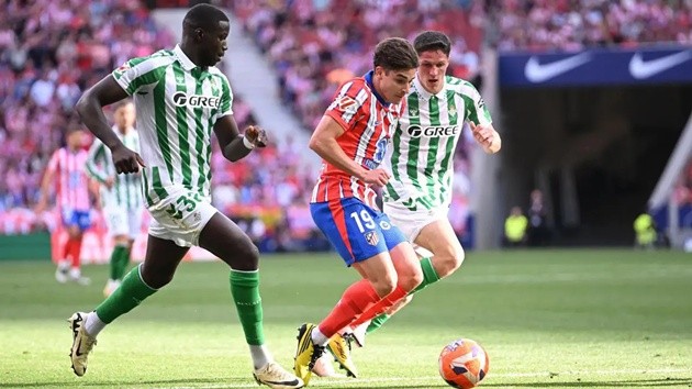 Atletico tái đấu Real Betis sau trận thắng tại Cúp nhà Vua.
