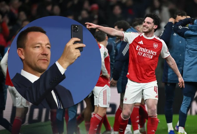 Terry nhận định Arsenal ăn mừng quá mức sau thắng lợi trước Chelsea ở Carabao Cup.