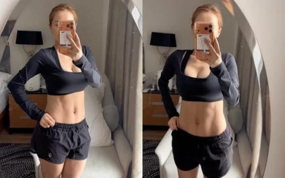 Nhã Phương khoe vóc dáng sau sinh gây choáng