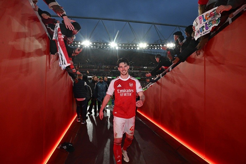  Rice góp công lớn giúp Arsenal tiếp tục giành chiến thắng.