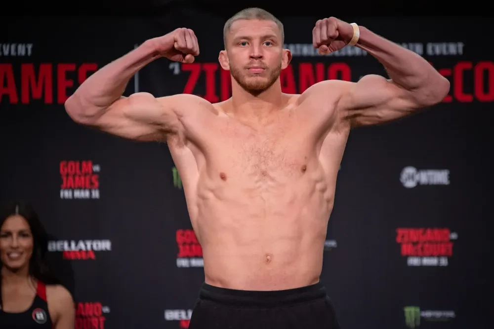 Luke Trainer tại buổi cân thử Bellator 293