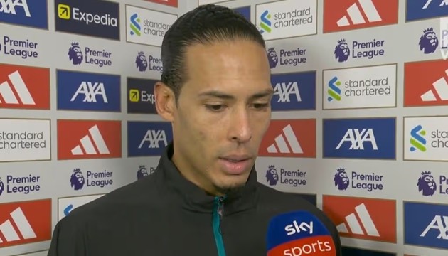 Van Dijk nhận trách nhiệm về bản thân sau trận thua Man City.