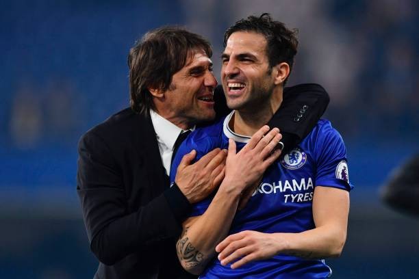 Conte và Fabregas lúc còn thuộc biên chế Chelsea.