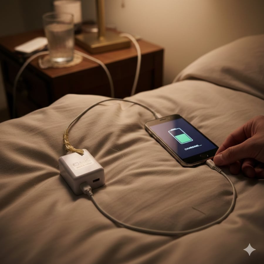 Sử dụng bộ sạc kém chất lượng và sạc pin trong môi trường bí khí là thói quen phổ biến khiến pin điện thoại nhanh chai.