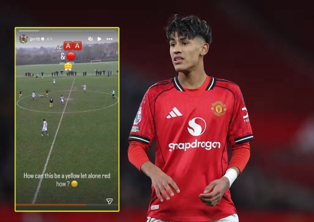 JJ Gabriel bức xúc vì tấm thẻ đỏ trước West Bromwich Albion.