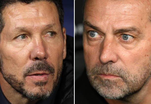 Những màn đấu trí giữa Diego Simeone và Hansi Flick luôn thu hút sự chú ý.