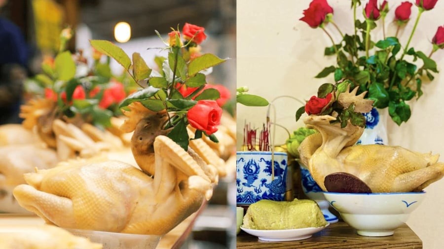 Khi luộc gà cúng, bạn nên để lửa vừa, không để nước sôi quá mạnh làm da gà bị nứt.