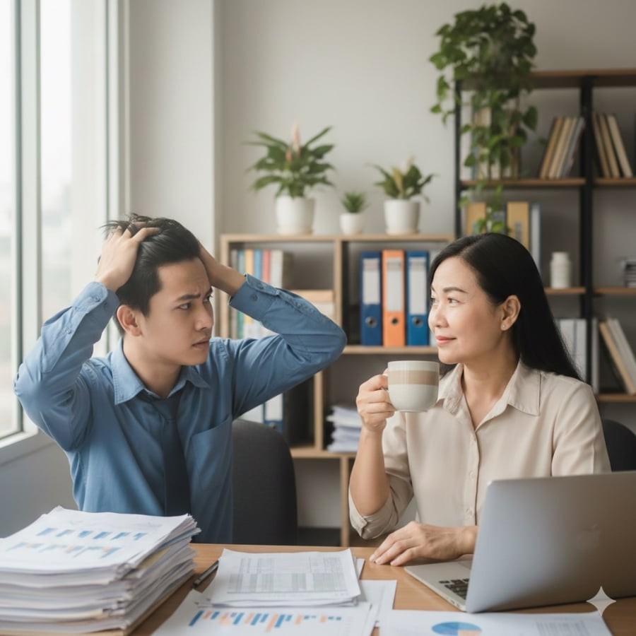 Người EQ cao chọn trả lời vừa đủ, không tranh hơn thua nhưng khiến đối phương tự ngượng.