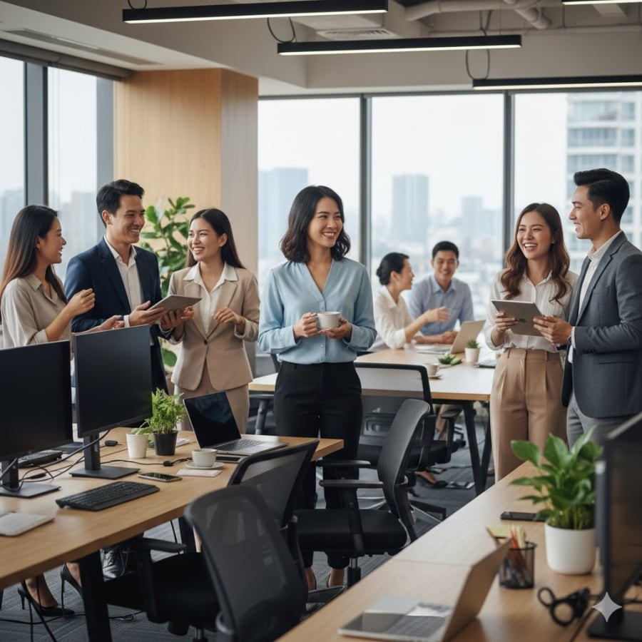 Ứng xử khéo léo giúp giữ hòa khí nơi công sở, ngay cả với những câu hỏi “nhạy cảm” về tiền thưởng.