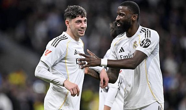 Federico Valverde hài lòng với trận thắng của Real Madrid.