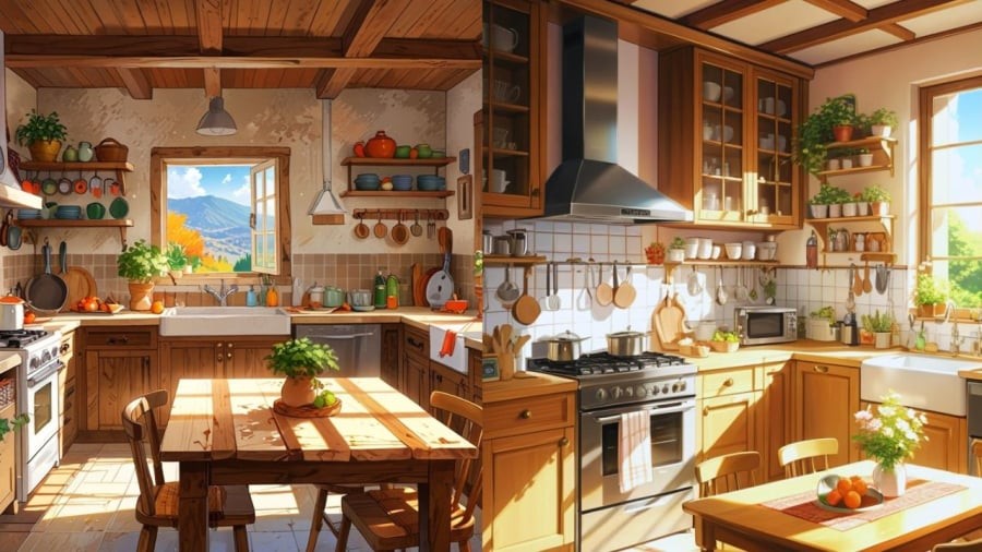 Bếp trong phong thuỷ là nơi giữ tài lộc nên người xưa rất chú ý khi dịp đón năm mới