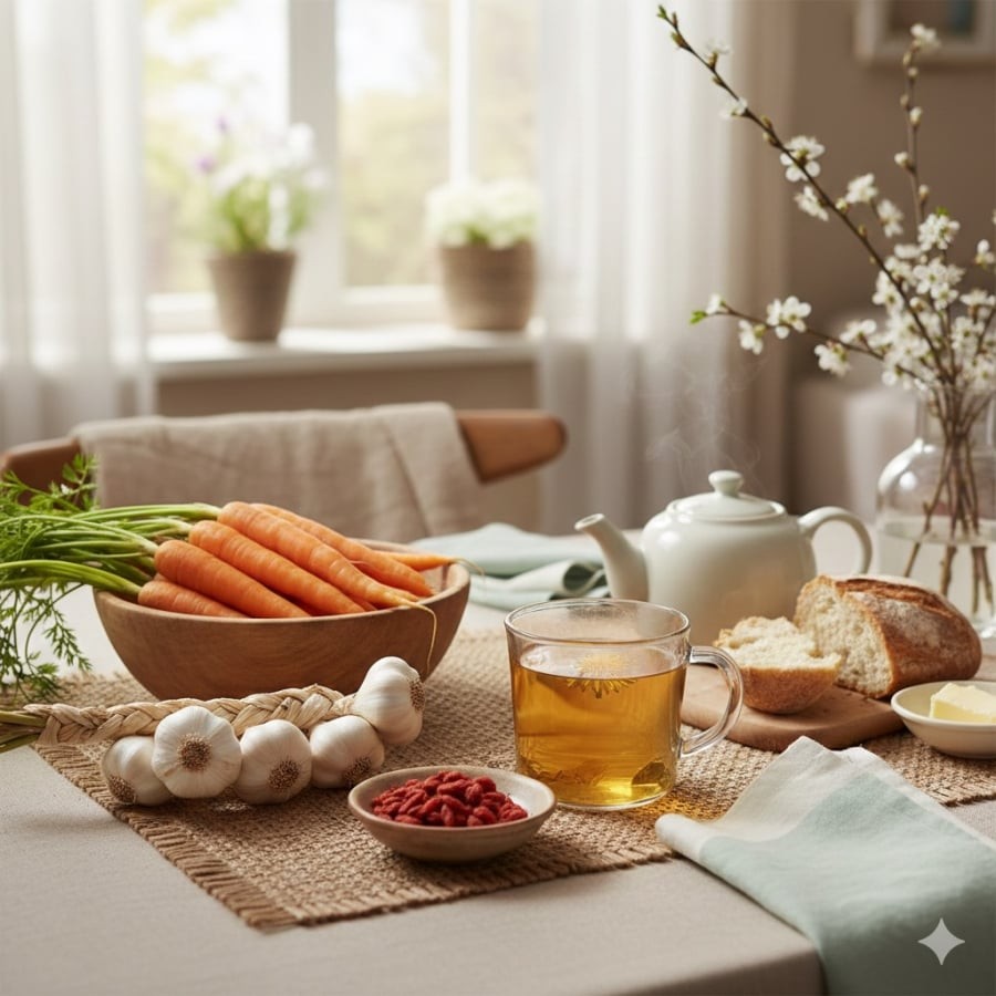 Mùa xuân là thời điểm thích hợp để bổ sung những thực phẩm quen thuộc, giúp gan hoạt động nhẹ nhàng và hiệu quả hơn.