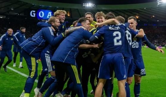 Niềm vui của Scotland khi giành vé dự World Cup 2026.
