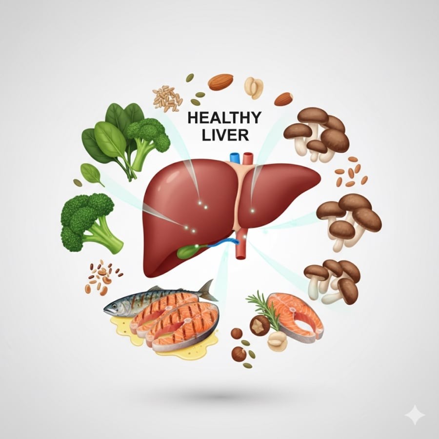 Bổ sung chất xơ, vitamin E và vitamin D hỗ trợ giảm viêm, cải thiện chức năng gan theo khuyến nghị từ chuyên gia Đại học Harvard.