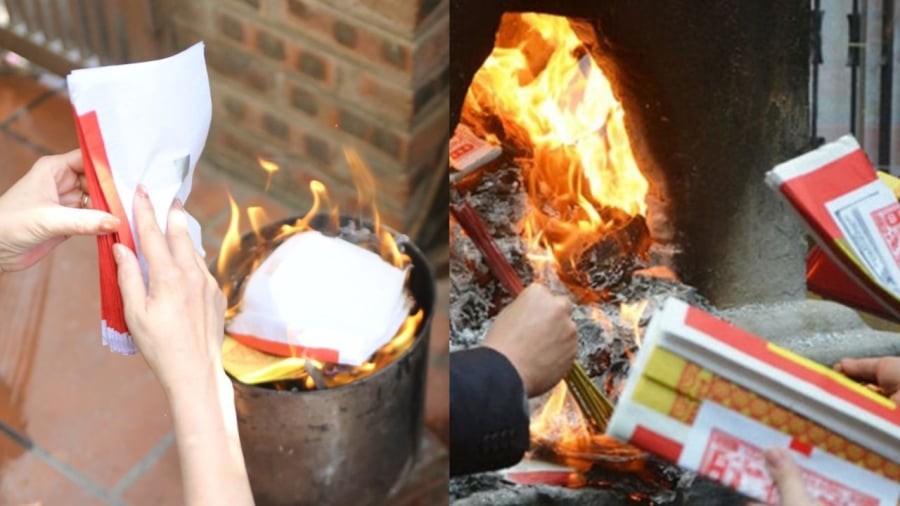 Gia chủ có thể chọn một ngày, giờ phù hợp để tiến hành làm lễ hóa vàng, kết thúc những ngày Tết Nguyên đán.