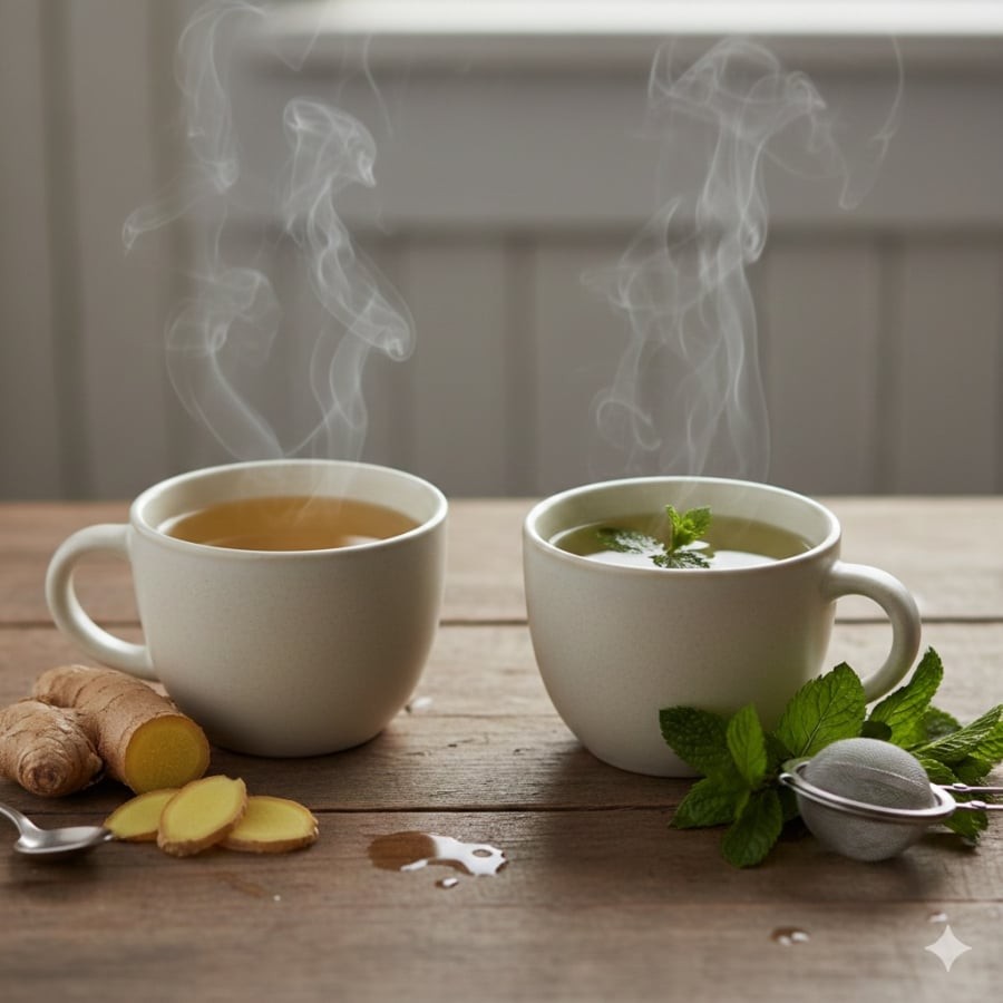 Hai loại trà quen thuộc giúp làm dịu dạ dày, hỗ trợ giảm đầy trướng sau những bữa ăn nhiều dầu mỡ ngày Tết.