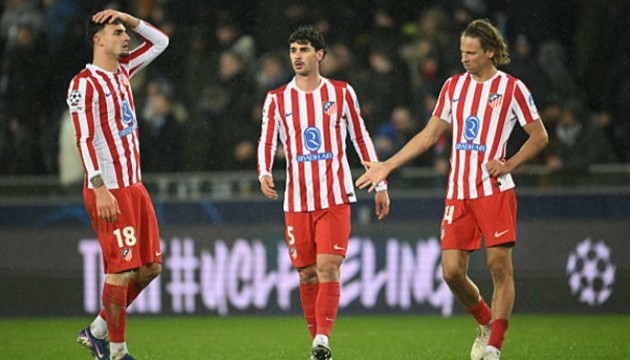 Atletico Madrid không thể giành chiến thắng trước Club Brugge ở lượt đi play-off Champions League.
