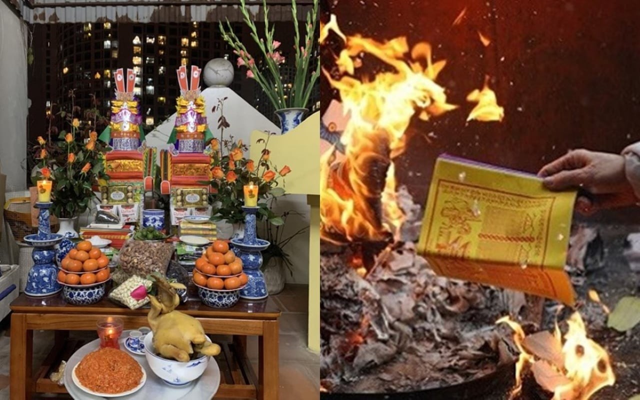 Lễ hóa vàng hoàn tất cũng đồng nghĩa với việc Tết đã chính thức 