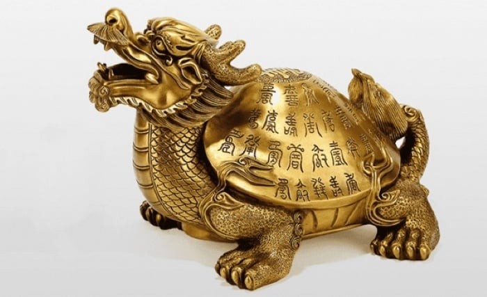 Vật biểu trưng phòng khách, thúc tài vượng lộc không thể thiếu Long Quy. (Ảnh minh họa)