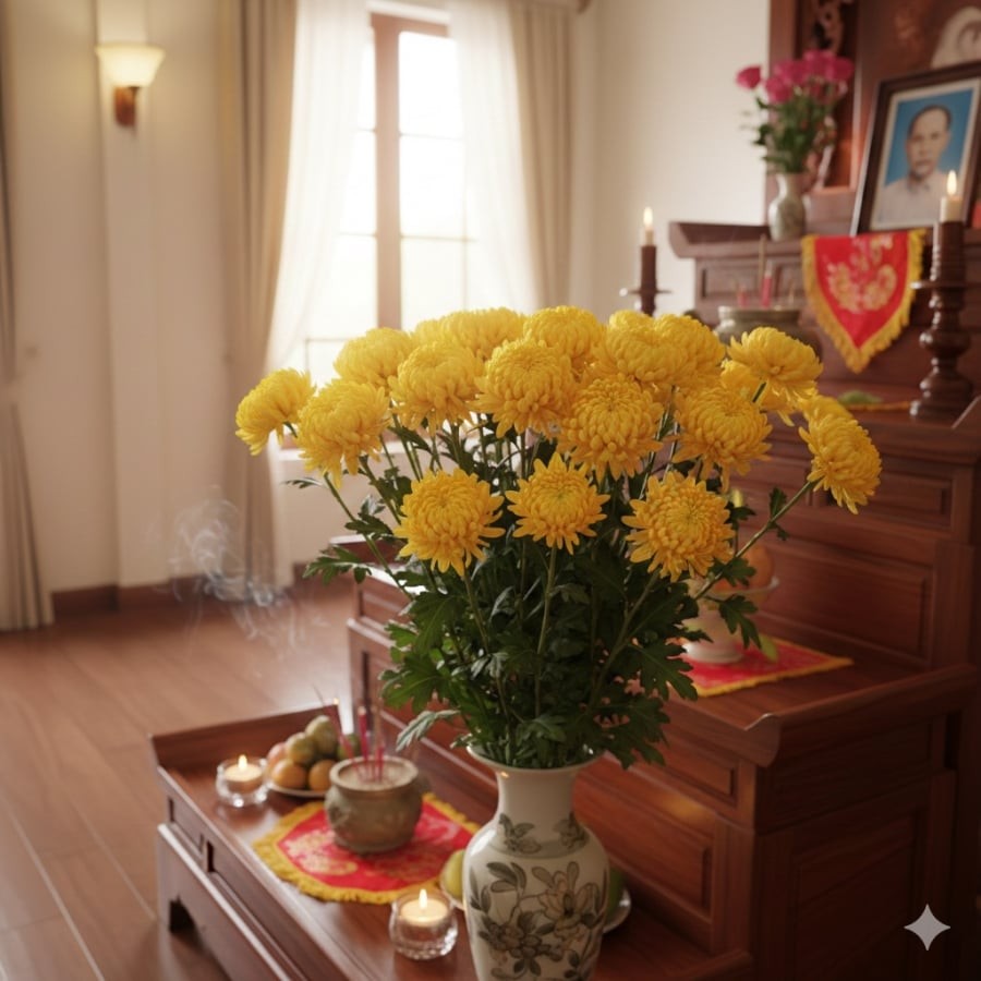 Hoa tươi trên bàn thờ nên được thay sau 3–5 ngày để giữ sự trang nghiêm và thanh sạch.