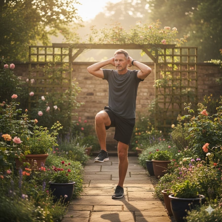 Gập bụng chéo khi đứng giúp tăng tiêu hao năng lượng, cải thiện thăng bằng và hỗ trợ vòng eo săn chắc.