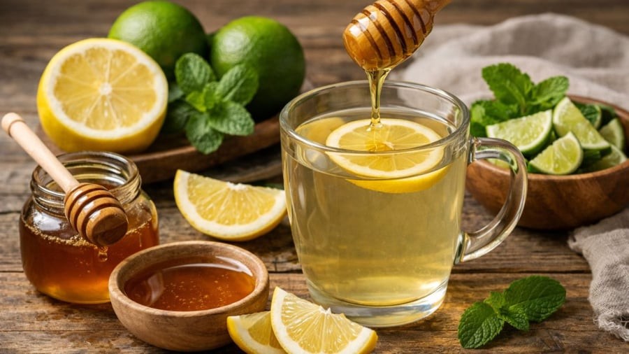 Nước chanh mật ong có thể hỗ trợ thanh lọc giảm cân