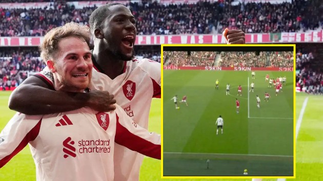 Bàn thắng của Mac Allister gây tranh cãi bởi vị trí đứng của Van Dijk.