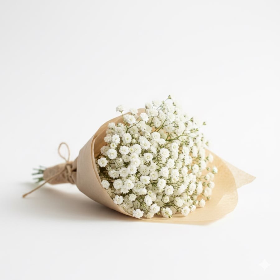 Hoa baby gợi nhắc kiểu yêu thầm lặng, coi trọng sự thấu hiểu và tinh tế.