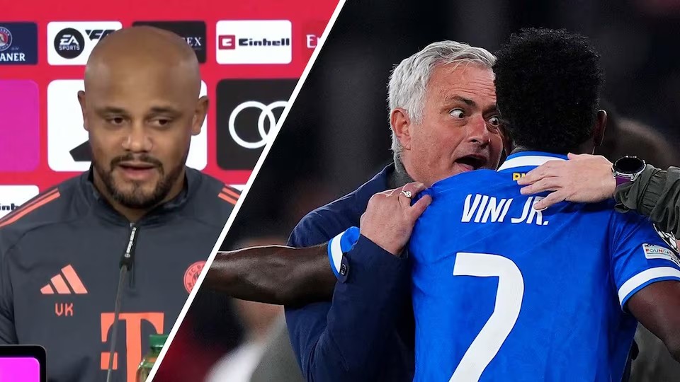 Vincent Kompany cho rằng Jose Mourinho sai lầm khi chỉ trích Vinicius Junior xung quanh vụ phân biệt chủng tộc.