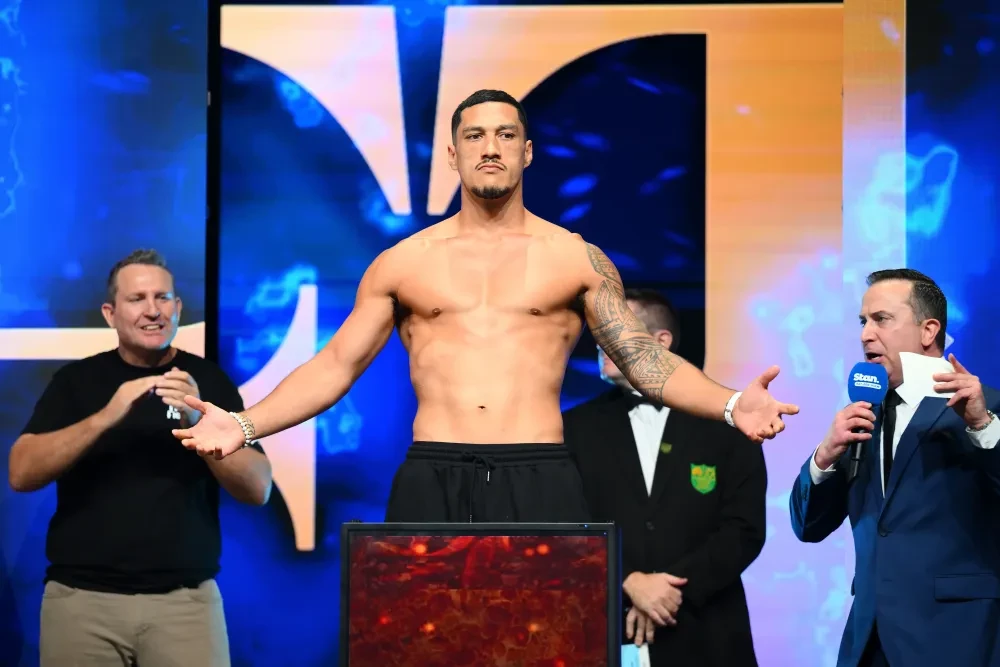 Floyd Mayweather và Manny Pacquiao trong một hình ảnh quảng bá cho trận tái đấu tiềm năng