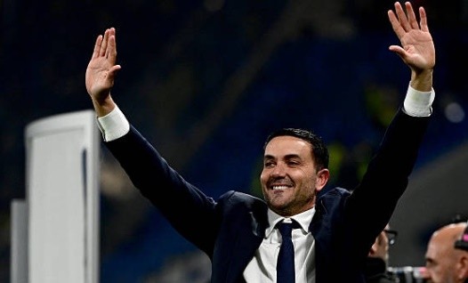 HLV Atalanta hân hoan với màn ngược dòng của đội nhà.