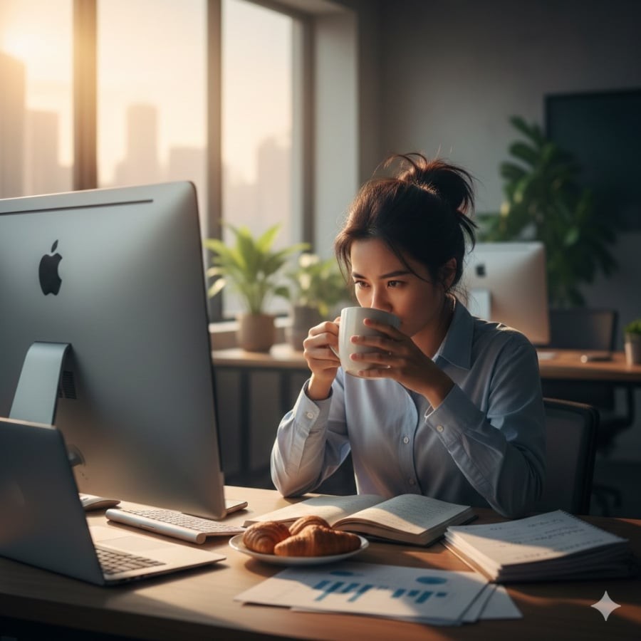 Uống cà phê quá nhiều sau Tết để chống buồn ngủ có thể khiến cơ thể thêm mệt và dễ tăng cân.