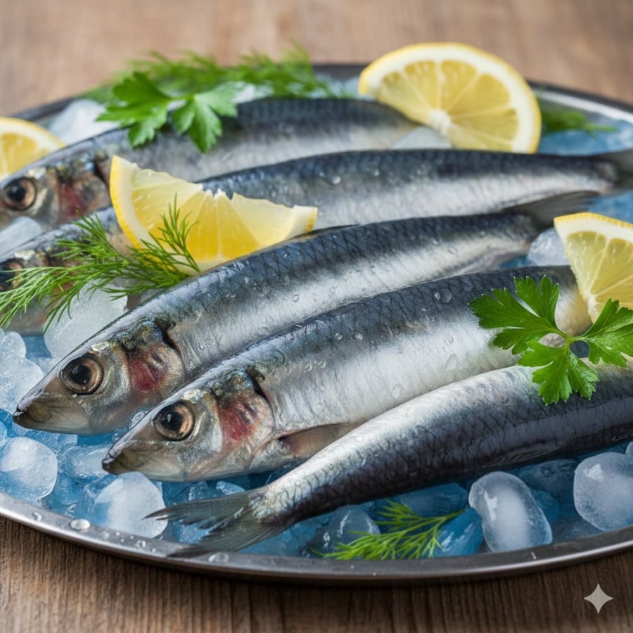 Cá mòi và cá trích là nguồn Omega-3 dồi dào, giá hợp lý, dễ bổ sung vào bữa ăn gia đình.