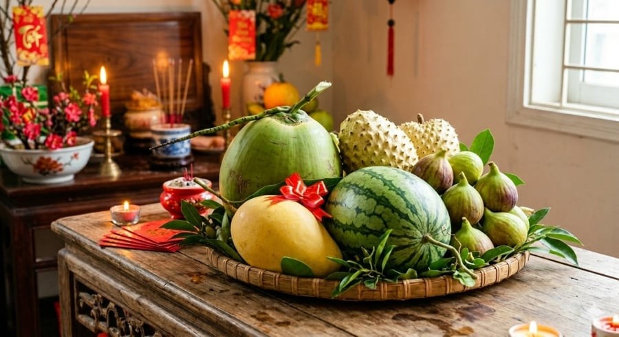 Ngũ quả ngày Rằm gửi gắm ước mong sung túc.