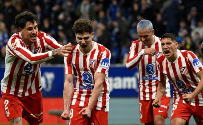 Alvarez ghi bàn thắng duy nhất cho Atletico Madrid.