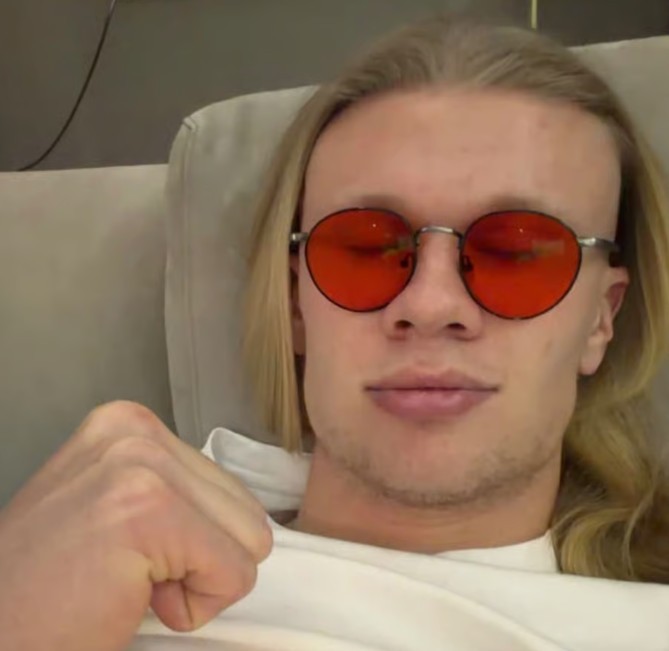 Haaland đăng hình ảnh lên mạng xã hội.