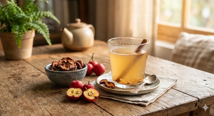 Nước táo gai – thức uống giá rẻ, dễ pha, được nhiều người dùng để hỗ trợ ổn định huyết áp và bảo vệ mạch máu.