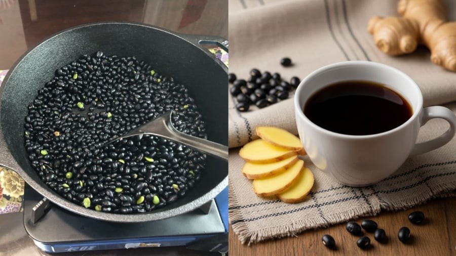 Nước đậu đen rang gừng mang lại nhiều lợi ích cho sức khỏe.