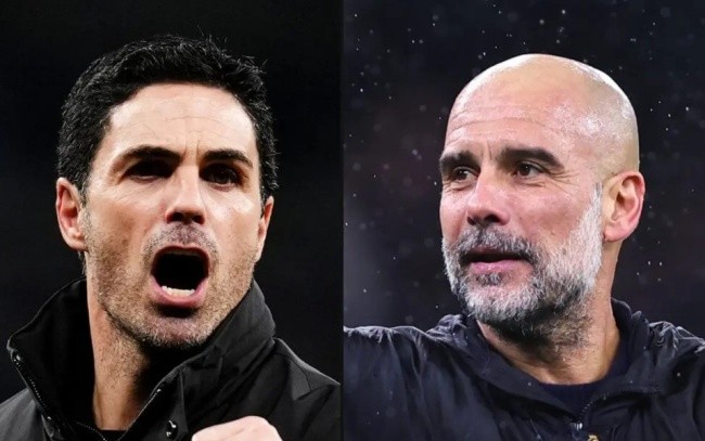 Arsenal và Man City tạo nên cuộc đua song mã.